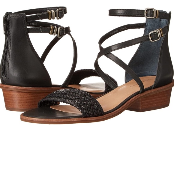 Lucky Brand Gladiator Woven ankle strap Skippir Heeled Sandal size 7.5 - Picture 1 of 8